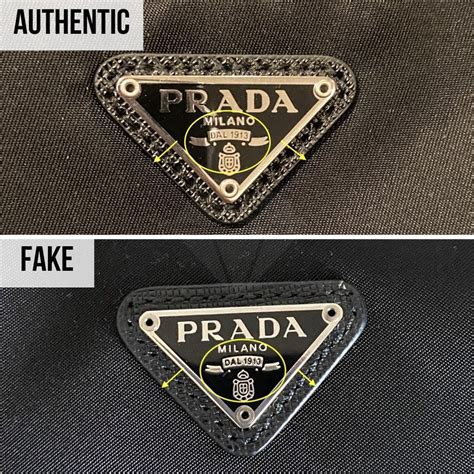 how can you tell a real prada from a fake|genuine prada purse.